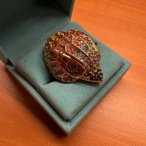 Kurt Geiger Multicolor Gemstone Bird Ring